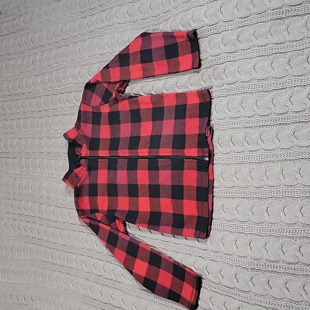 Toddler Toughskins Buffalo Plaid Fleece Jacket
